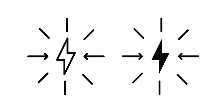 Conflict icon vector logo. icons in solid, editable strokes.