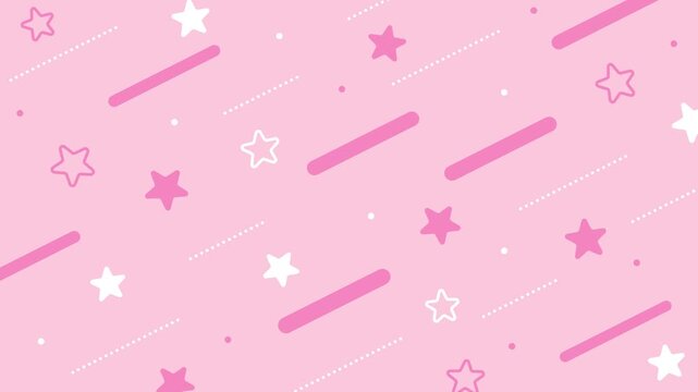 cute, pop background with pastel-colored stars