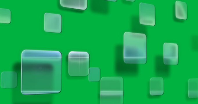 Digital animation of folder file document icons against black background