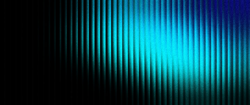 Tech website banner design featuring cyan blue azure ribbed textures and rich cinematic luminous glows