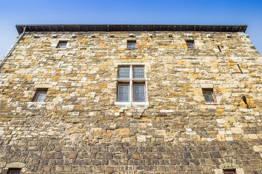 Wall of the medieval ponttor city gate in Aachen, Germany