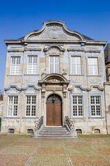 Fototapeta premium Front facade of the holy cross rectory in Aachen, Germany