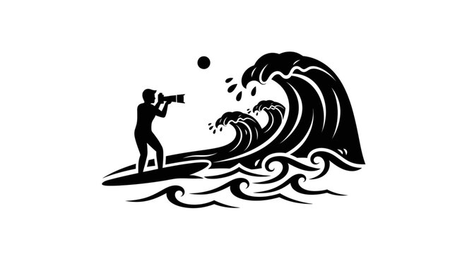 Man surfing on a wave board.