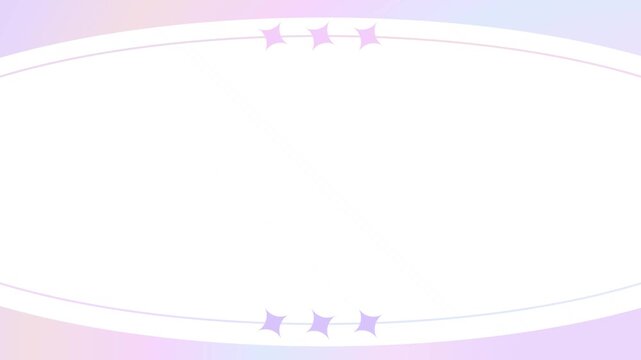 Pastel color gradient and cute star frame background