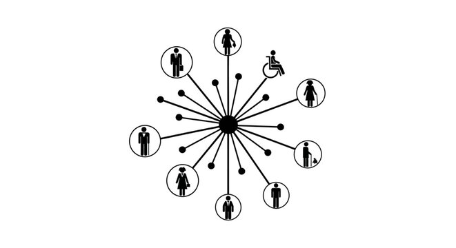 People Network Connections Social Links.
