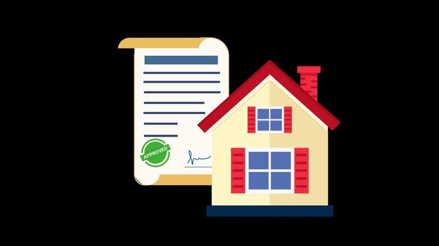 home loan approval mortgage finance property loan real estate animation