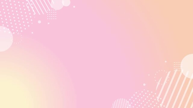 cute background with a geometric frame and a simple pastel gradient