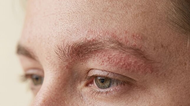 Ulerythema Ophryogenes Eyebrow Close-Up Portrait