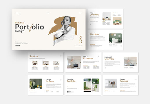 Minimal Portfolio Presentation Layout