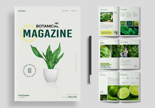 Botanical Magazine Template Layout
