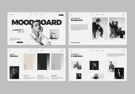 Minimal Moodboard Layout