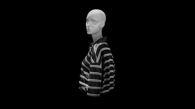 A drag and drop overlay of a mannequin in a 360 spinning loop with alpha.
