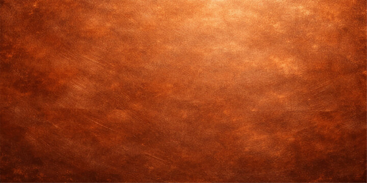 A worn vintage parchment overlaying an aged rusty metal background creates a dirty grunge texture with an antique brown pattern and a weathered retro design for a blank ancient art backdrop