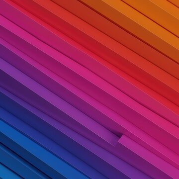 A vibrant and colorful abstract pattern featuring rows of identical geometric shapes creating a visually stimulating and endless backdrop effect, repetition, optical, row