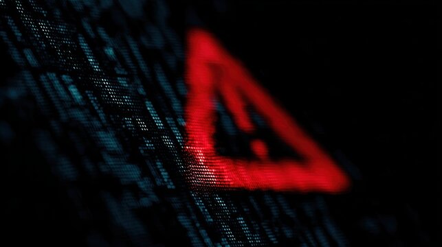 Cyber attack malware warning computer hacked danger digital security concept