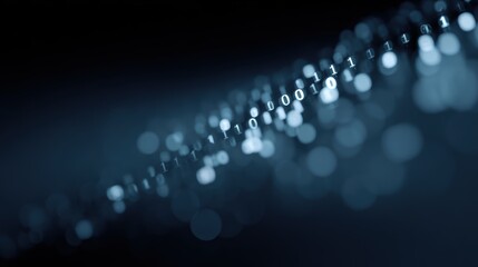 Fototapeta premium Binary code digital background big data technology concept