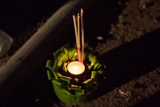 Offerings for Loi Krathong in Chiang Mai, Thailand