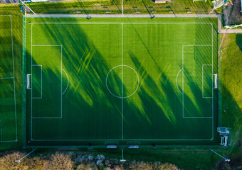 Top down view of footbal pitch  © Pawel Pajor