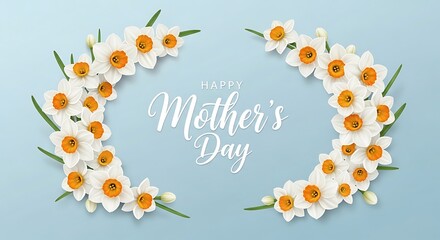Fototapeta premium Celebrating mothers with a beautiful floral arrangement for mother's day
