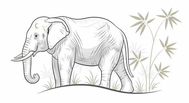 Large Gray Elephant Mammal Animal.