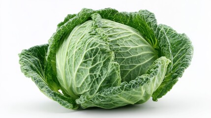 Fototapeta premium Elegent photo of fresh natural organic cabbage on a white background.
