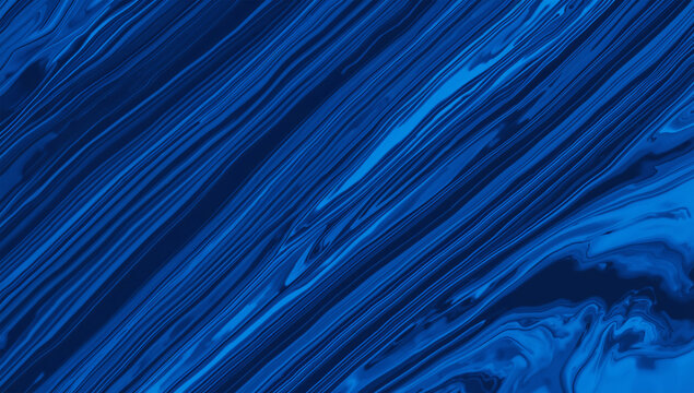 テック感のある青い流線で構成した抽象背景デザイン素材