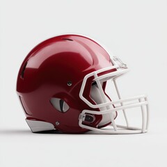 Fototapeta premium American football helmet sports equipment isolated glossy 3d render