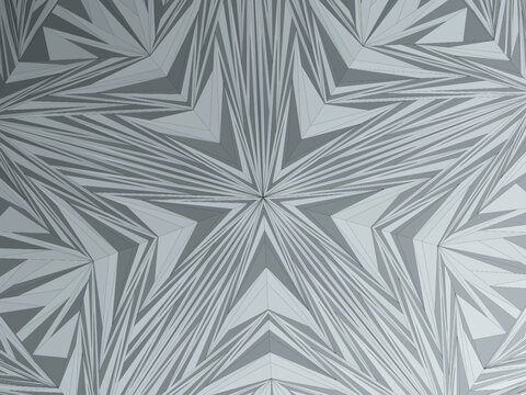 Geometric Penrose Rhombus Mosaic Modern Design Wallpaper