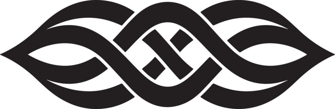 Celtic knot design, black vector knotwork, ornate border, abstract pattern