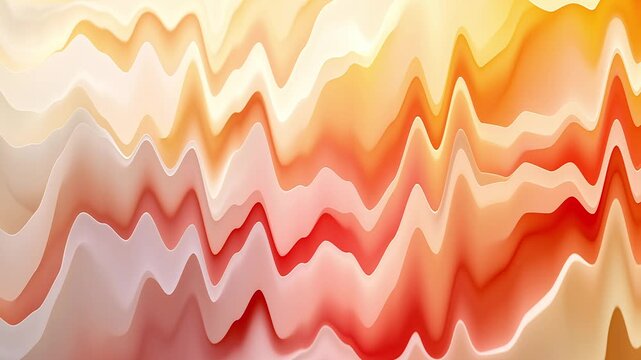 Marble liquid wave abstract background animation, Abstract fluid waves with smooth, glossy texture and layered wavy ridges