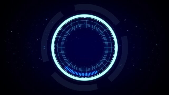 SCM HUD interface. Digital supply chain management dashboard for logistics and production. SCM system with business analytics, inventory control, and process optimization technology.