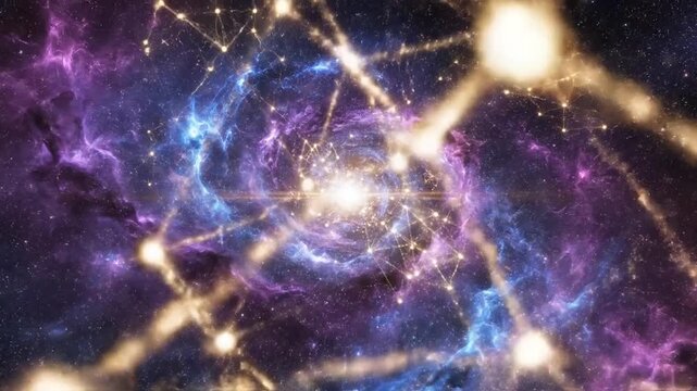 Quantum Particles Dance In A Swirling Nebula Of Energy