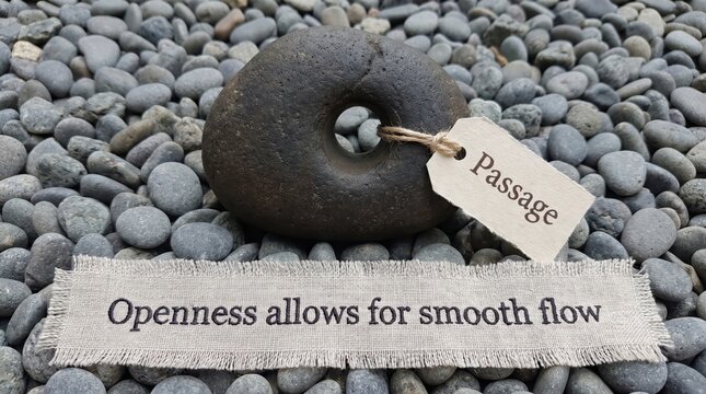 Minimal view of a single passage stone s1