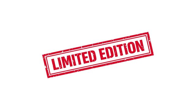 Limited edition stamp animation exclusive product special release red seal video