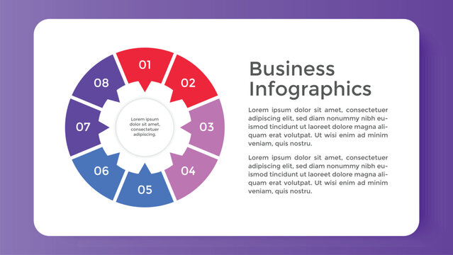 infographics business chart design template. You can place relevant content in the area, vector illustration.
