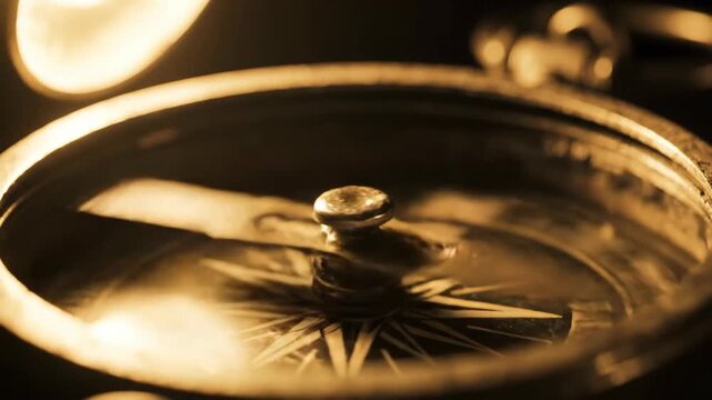 Vintage compass providing guidance