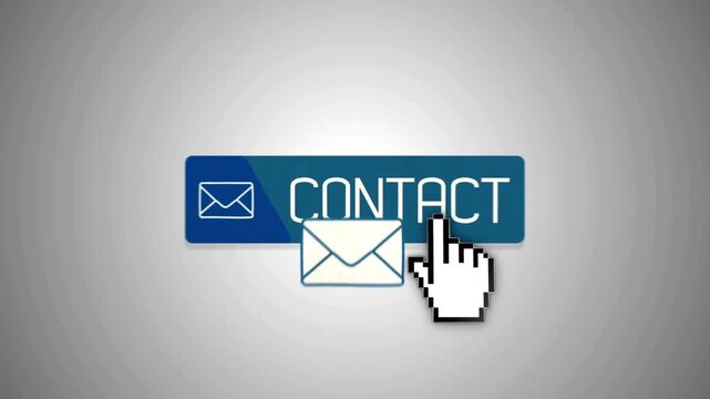 Contact and mail button web concept