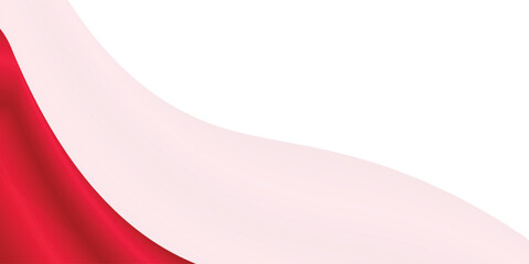 Latar belakang mewah abstrak gelombang sutra merah. Tekstur satin mengalir halus. Desain abstrak mewah untuk spanduk, header, presentasi, dan branding. © JR_DESIGN