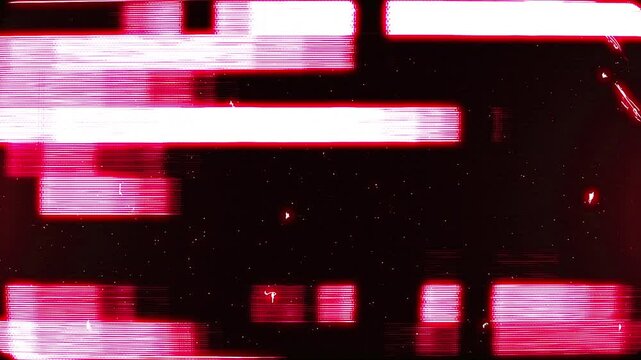 A subtle glitch transition with light distortion and minimal digital disruption.