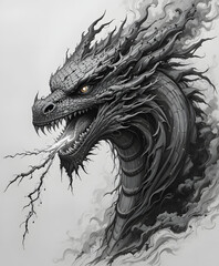 Naklejka premium Blazing Inferno Beast
