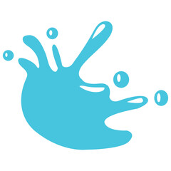 Obraz premium Heavy Curving Water Wave Splash Vector Element