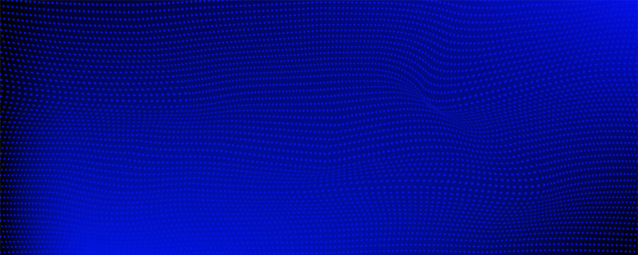 Dot blue pattern screen led light gradient texture background. Abstract technology big data digital background