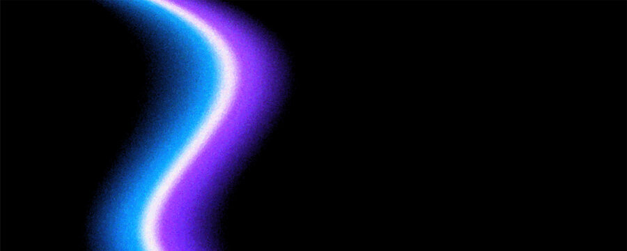 Purple and blue gradient with trendy blur, chroma grainy noise, colorful liquid chameleon effect, Y2K style, light glow, and noise gradient.