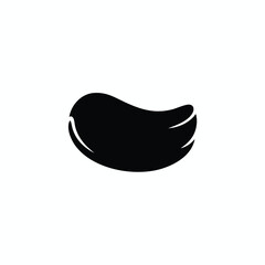 Fototapeta premium Minimalist Black and White Illustration of a Curved Object for Design and Branding