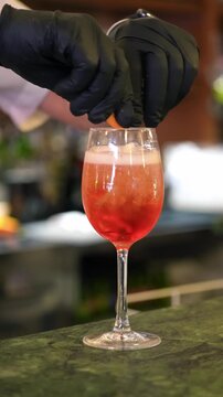 Traditional Italian aperitivo served with a glass of red wine in a charming Tuscan terrace