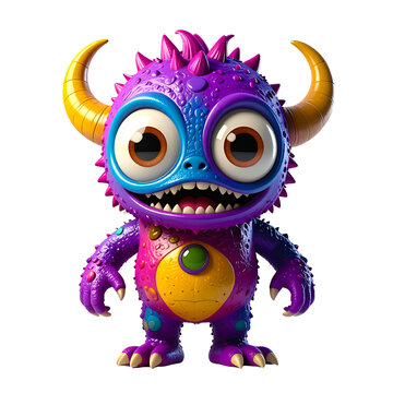 Personnage de monstre amusant pour enfant 