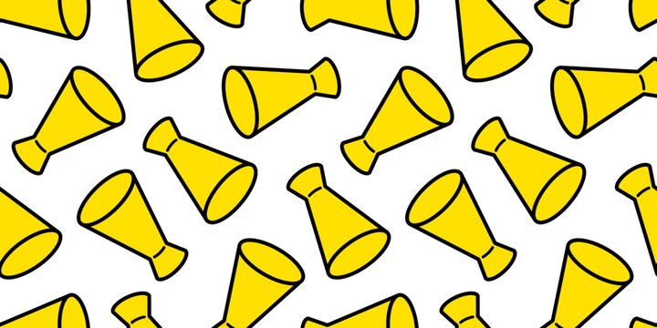 メガホンのシームレス背景画像。拡声器。（Seamless background image of a megaphone.）
