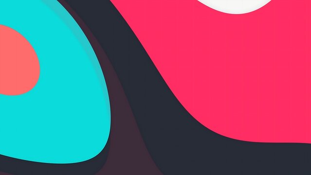 Abstract Colorful Fluid Shapes on Dark Background