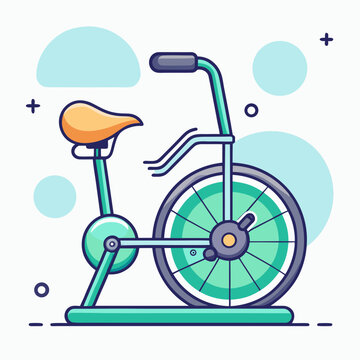 Green Stationary Exercise Bike for Indoor Workouts