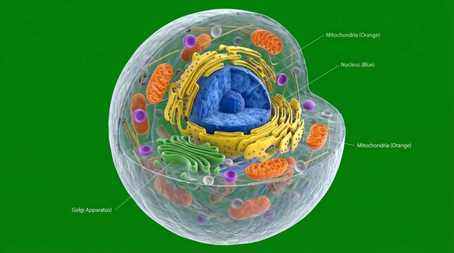 Animal Cell Structure Illustration